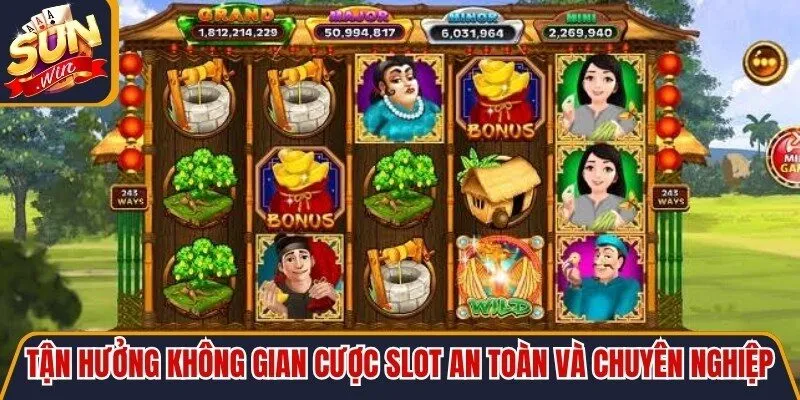 Tận hưởng không gian cược slot an toàn và chuyên nghiệp
