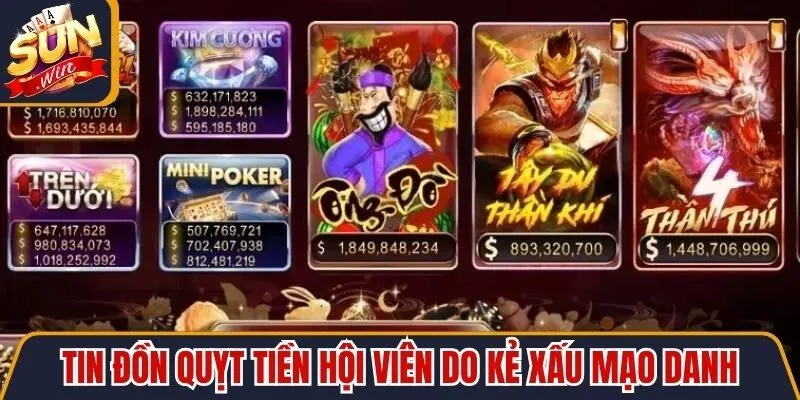 Tin đồn quỵt tiền hội viên do kẻ xấu mạo danh cổng game