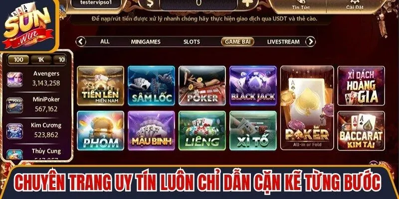 Chuyên trang uy tín luôn chỉ dẫn cặn kẽ từng bước trải nghiệm